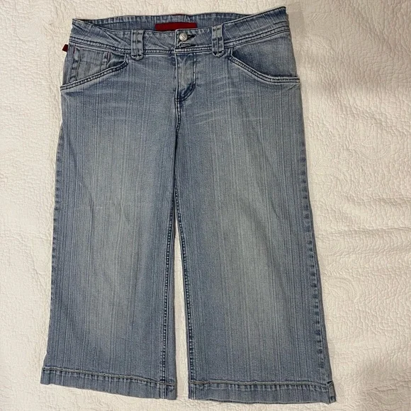 Vintage “Fire Jeans” 👖 size - 13 WIDE LEG Capri - Picture 11 of 11